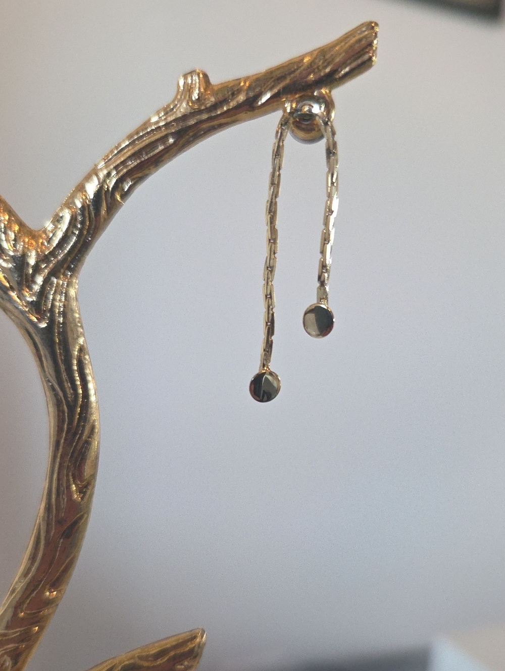 Delicate Gold Drop Threader Earrings - Women Jewelry